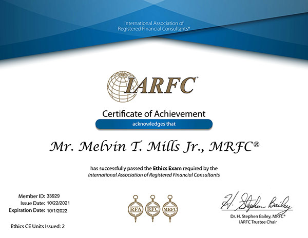 Melvin Mills IARFC